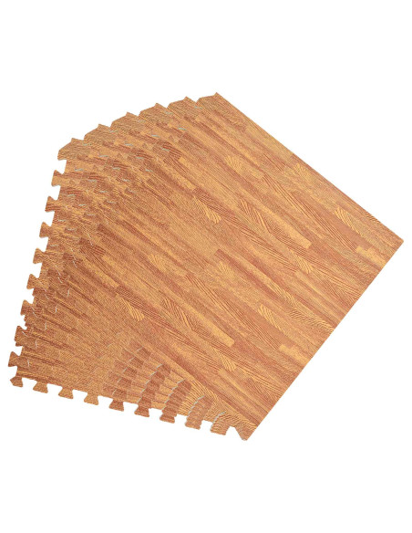 Tappetino per piscina 24 pcs legno 8,64 m² Schiuma EVA