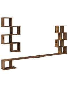 Mensola per TV da muro Legno antico 160 x 15 x 94 cm