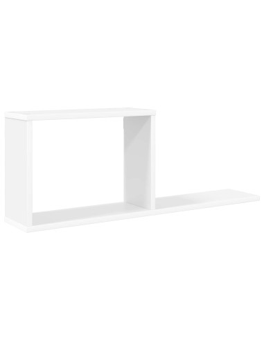 Scaffali flottanti Bianco 80 x 15 x 30 cm Legno ingegnerizzato
