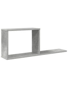 Scaffali flottanti Grigio Cemento 80 x 15 x 30 cm