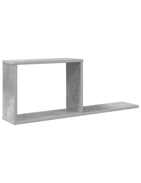 Scaffali flottanti Grigio Cemento 80 x 15 x 30 cm