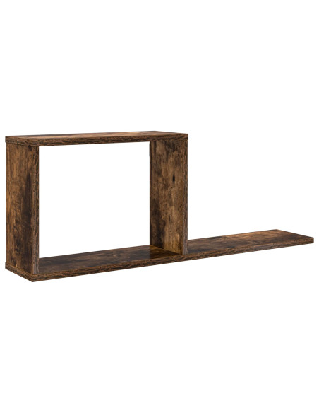 Scaffali flottanti Rovere Fumo 80 x 15 x 30 cm
