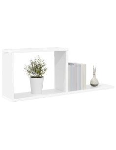 Scaffali flottanti Bianco 80 x 15 x 30 cm Legno ingegnerizzato 2