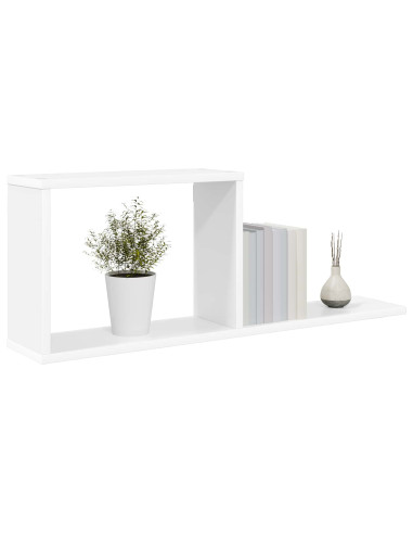 Scaffali flottanti Bianco 80 x 15 x 30 cm Legno ingegnerizzato