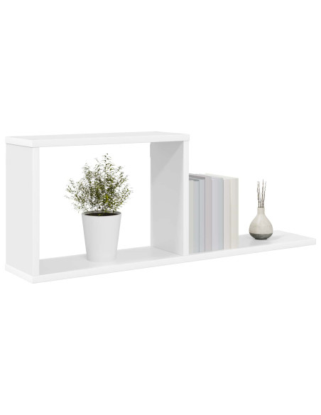 Scaffali flottanti 2 pcs Bianco 80 x 15 x 30 cm