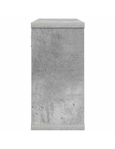 Scaffali flottanti Grigio Cemento 80 x 15 x 30 cm