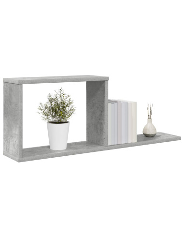 Scaffali flottanti 2 pcs Grigio Cemento 80 x 15 x 30 cm