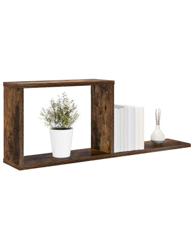 Scaffali flottanti Rovere Fumo 80 x 15 x 30 cm