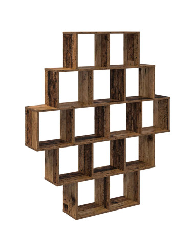 Scaffale da parete Legno antico 120 x 20 x 136 cm
