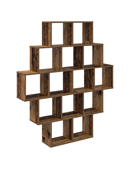 Scaffale da parete Legno antico 120 x 20 x 136 cm