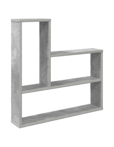 Scaffale da parete Grigio Cemento 60 x 11 x 60 cm