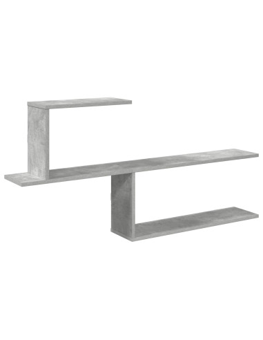 Scaffale da parete Grigio Cemento 122 x 18 x 60 cm