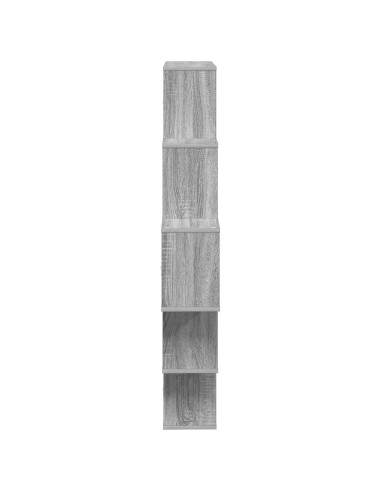 Scaffale da parete Sonoma grigio 120 x 20 x 136 cm