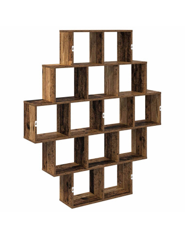 Scaffale da parete Legno antico 120 x 20 x 136 cm
