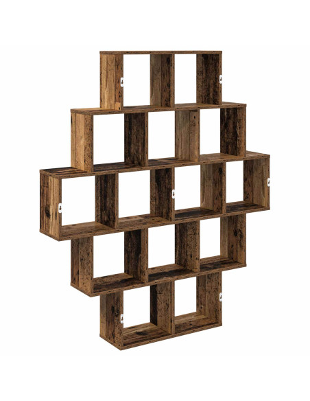 Scaffale da parete Legno antico 120 x 20 x 136 cm