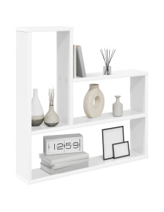 Scaffale da parete Bianco 60 x 11 x 60 cm Legno ingegnerizzato 2