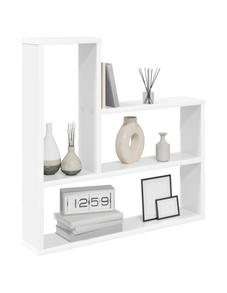Scaffale da parete Bianco 60 x 11 x 60 cm Legno ingegnerizzato