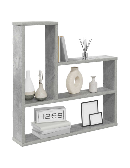 Scaffale da parete Grigio Cemento 60 x 11 x 60 cm
