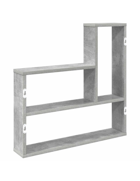 Scaffale da parete Grigio Cemento 60 x 11 x 60 cm