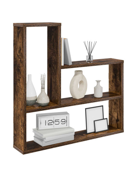 Scaffale da parete Rovere Fumo 60 x 11 x 60 cm