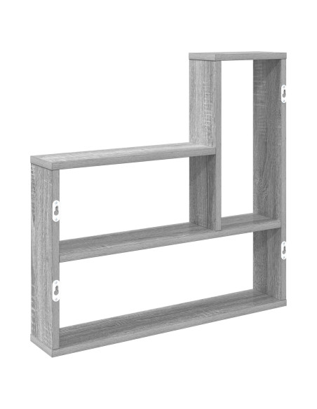 Scaffale da parete Sonoma grigio 60 x 11 x 60 cm