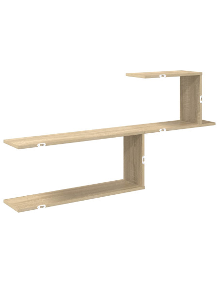 Scaffale da parete Rovere Sonoma 122 x 18 x 60 cm