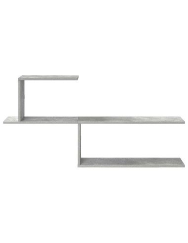Scaffale da parete Grigio Cemento 122 x 18 x 60 cm