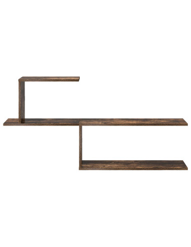 Scaffale da parete Rovere Fumo 122 x 18 x 60 cm