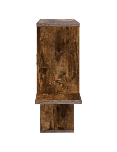Scaffale da parete Rovere Fumo 122 x 18 x 60 cm
