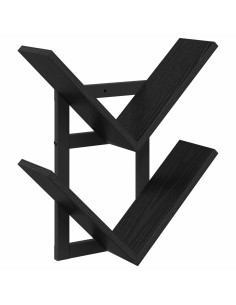 Mensola a muro flottante Rovere Nero 43 x 15 x 47 cm