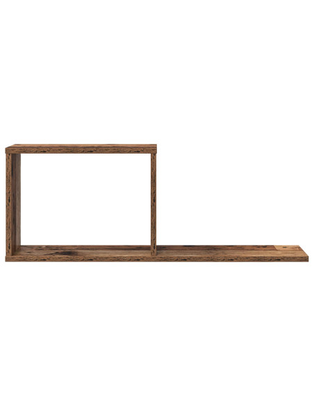 Scaffali flottanti 2 pcs Legno antico 80 x 15 x 30 cm