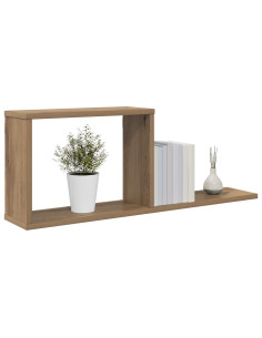 Scaffali flottanti Rovere Artigianale 80 x 15 x 30 cm 2