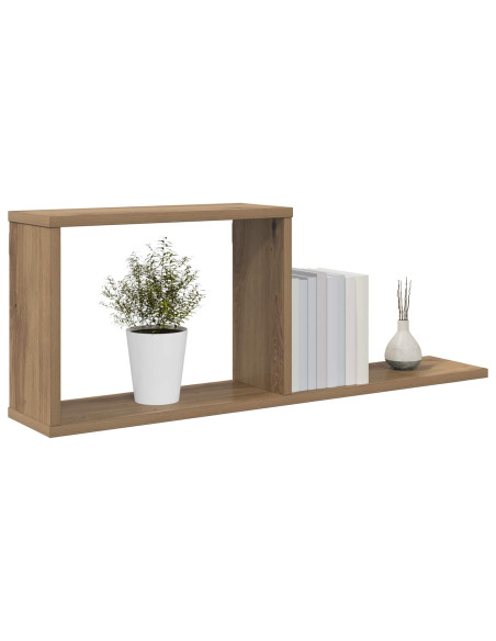 Scaffali flottanti Rovere Artigianale 80 x 15 x 30 cm