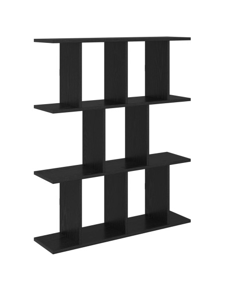 Scaffale da parete Rovere Nero 102 x 20 x 96 cm