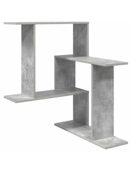 Scaffale da parete Grigio Cemento 67 x 67 x 87 cm