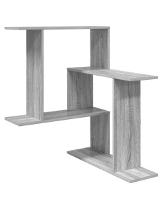 Scaffale da parete Sonoma grigio 67 x 67 x 87 cm