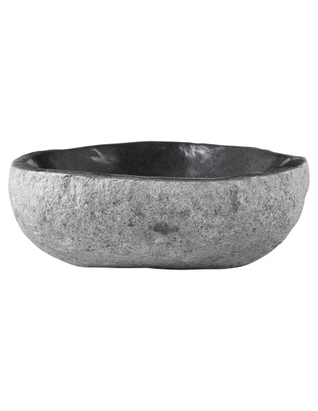 Lavabo Ovale Grigio (32-37) x (27-30) x 12 cm Pietra di Fiume