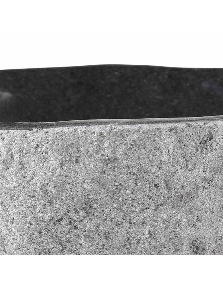 Lavabo Ovale Grigio (32-37) x (27-30) x 12 cm Pietra di Fiume