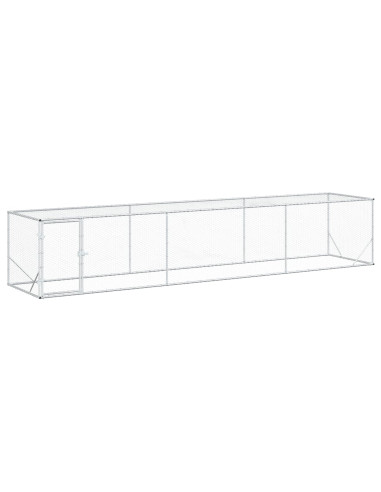 Pollaio Argento 500 x 100 x 100 cm Acciaio zincato