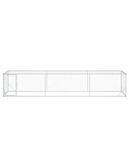 Pollaio Argento 500 x 100 x 100 cm Acciaio zincato