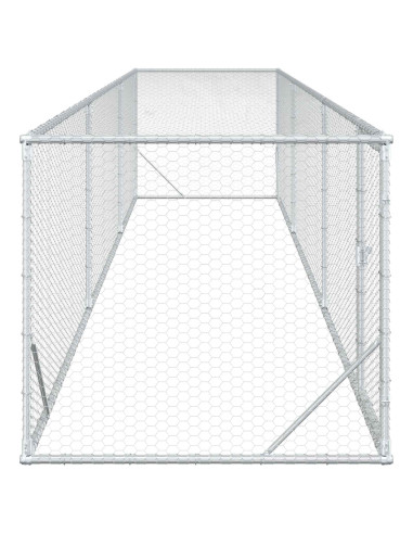Pollaio Argento 500 x 100 x 100 cm Acciaio zincato
