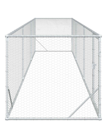 Pollaio Argento 500 x 100 x 100 cm Acciaio zincato