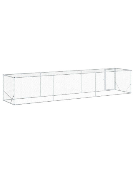 Pollaio Argento 500 x 100 x 100 cm Acciaio zincato