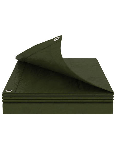 Telo con Occhielli Verde 4 x 6 m 260 gsm PE