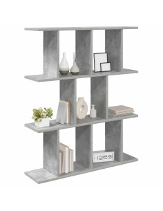 Scaffale da parete Grigio Cemento 102 x 20 x 96 cm 2