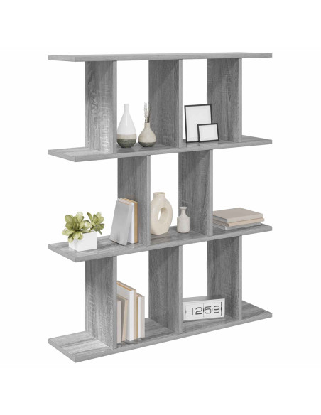 Scaffale da parete Sonoma grigio 102 x 20 x 96 cm