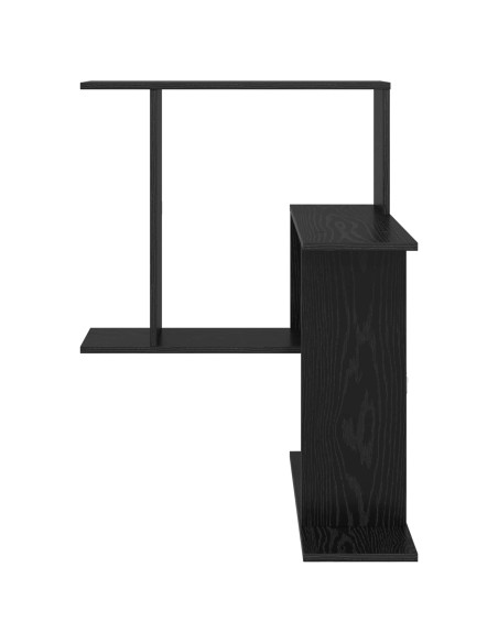 Scaffale da parete Rovere Nero 67 x 67 x 87 cm