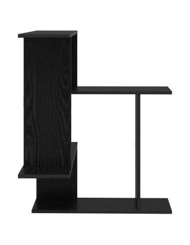 Scaffale da parete Rovere Nero 67 x 67 x 87 cm