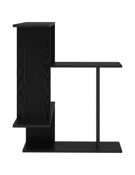 Scaffale da parete Rovere Nero 67 x 67 x 87 cm