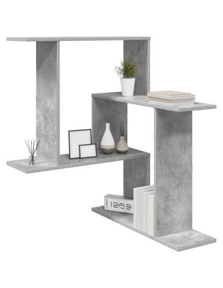 Scaffale da parete Grigio Cemento 67 x 67 x 87 cm